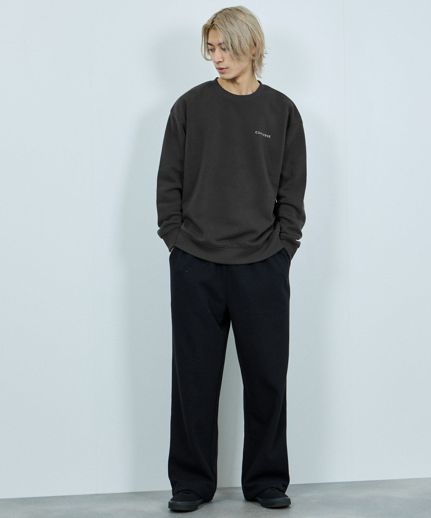 CONVERSE バックサガラ刺繍スウェット メンズ