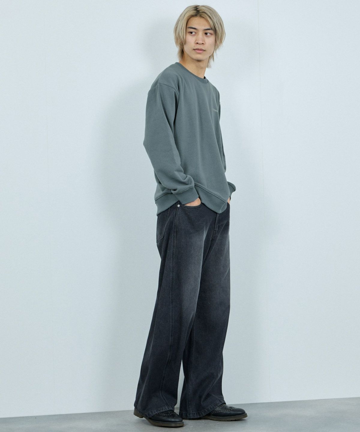 CONVERSE バックサガラ刺繍スウェット メンズ