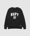 NAVY ウォッシュバルーントレーナー メンズ