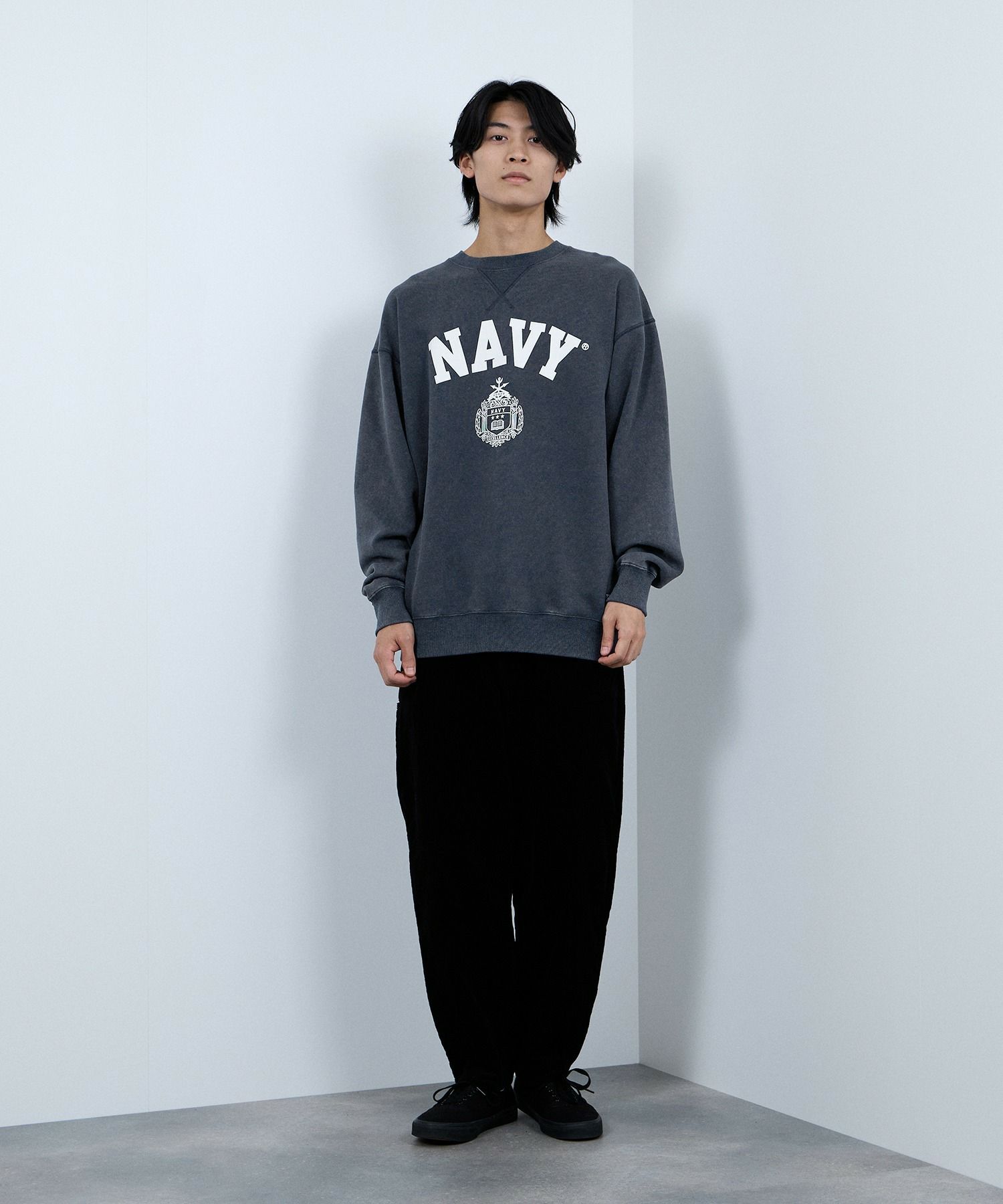 NAVY  ウォッシュバルーントレーナー メンズ商品サムネイル-8
