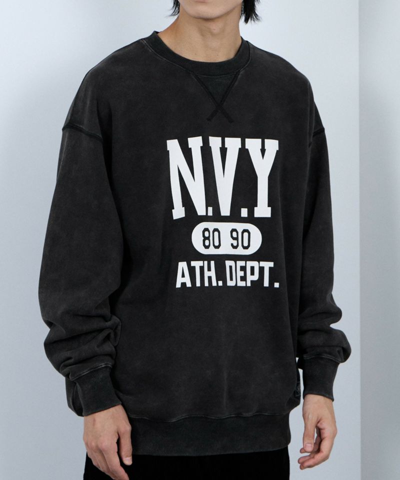 NAVY  ウォッシュバルーントレーナー メンズ商品画像-13