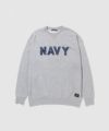 NAVY ウォッシュバルーントレーナー メンズ