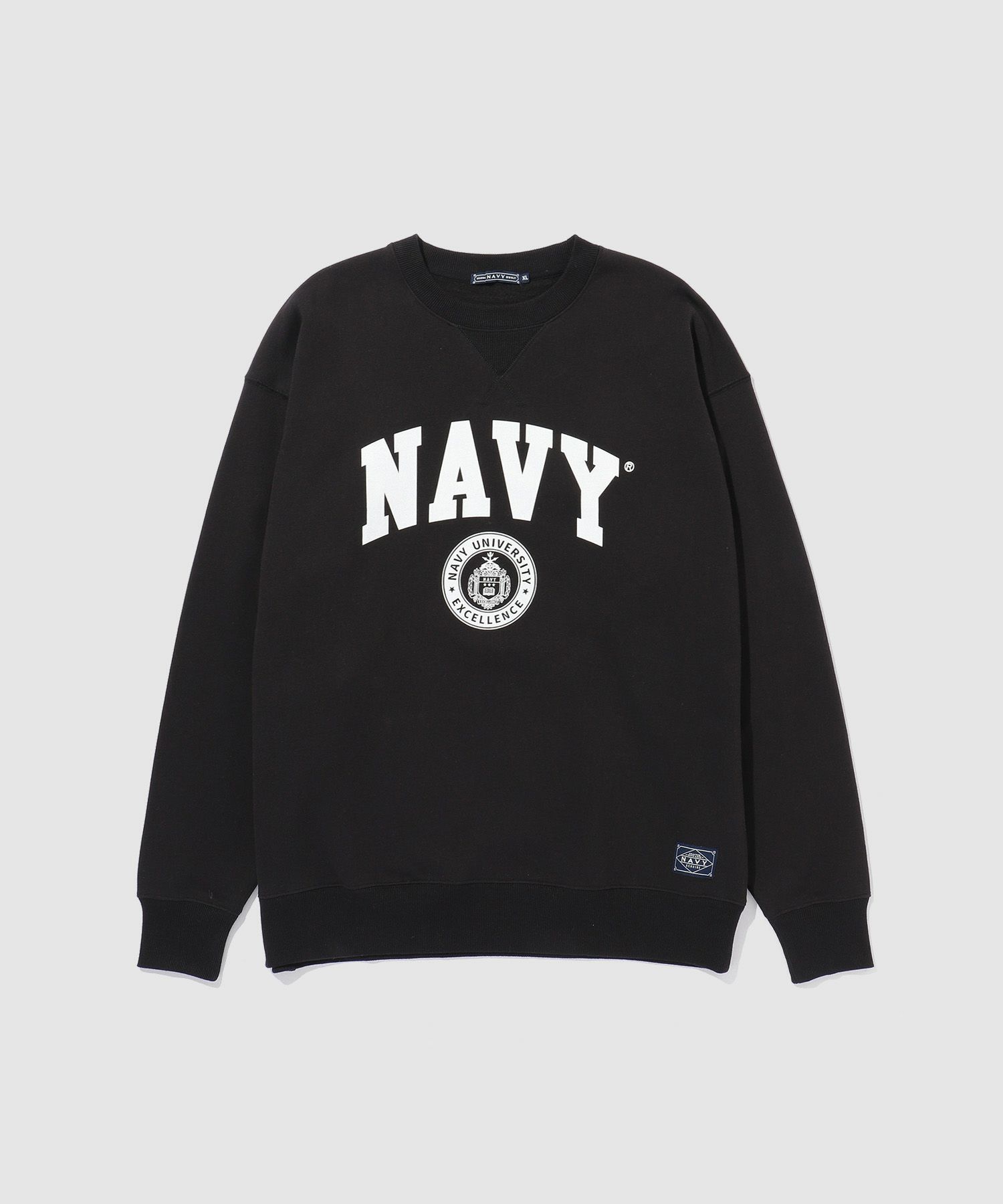 NAVY ウォッシュバルーントレーナー メンズ