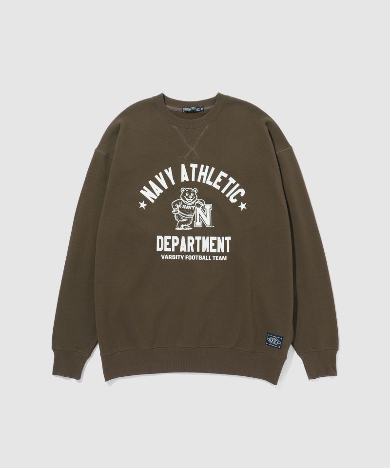 NAVY ウォッシュバルーントレーナー メンズ