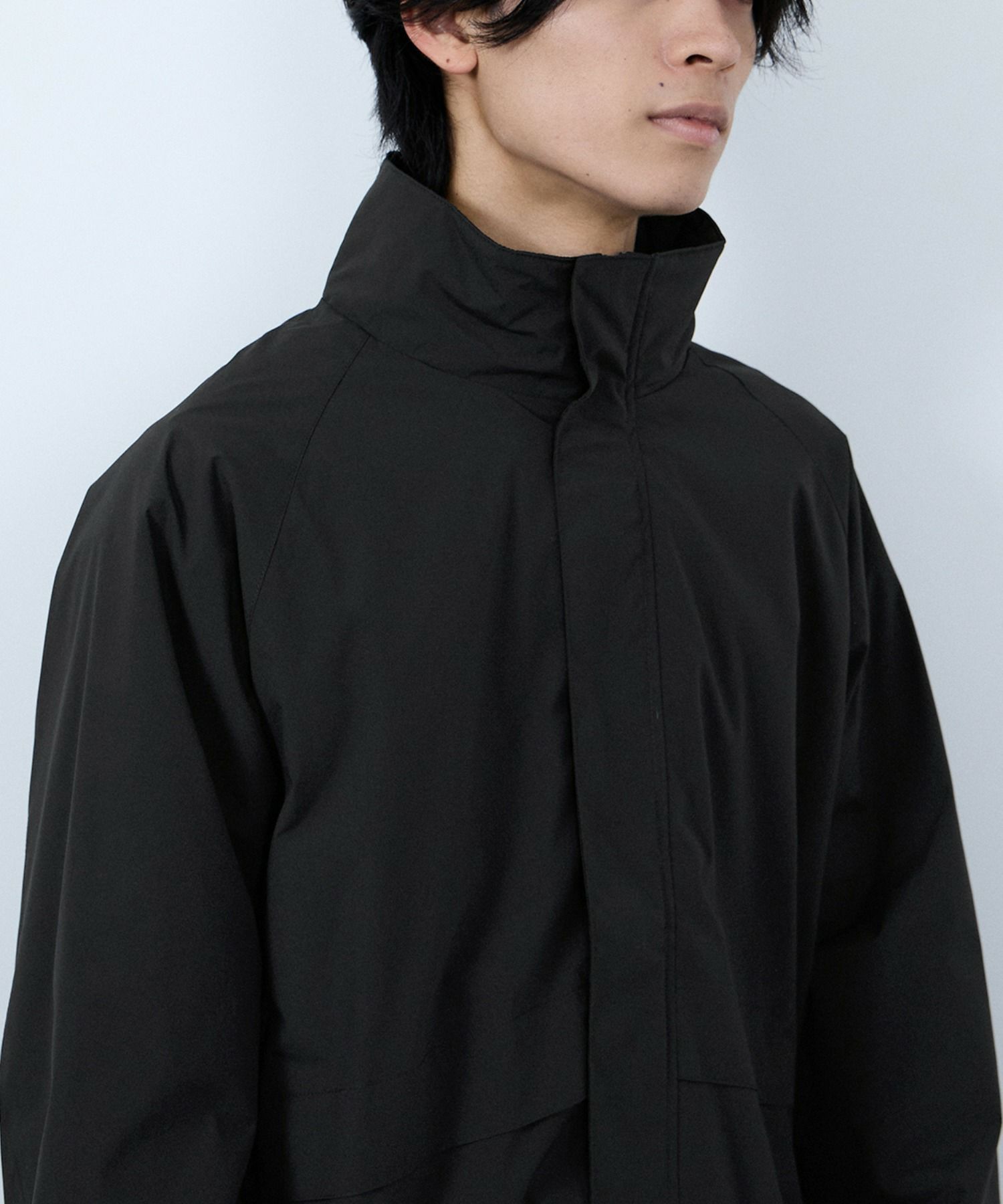 NAVY シャットアウター SOLOTEX(R)使用 裏メッシュスタンドジャケット メンズ