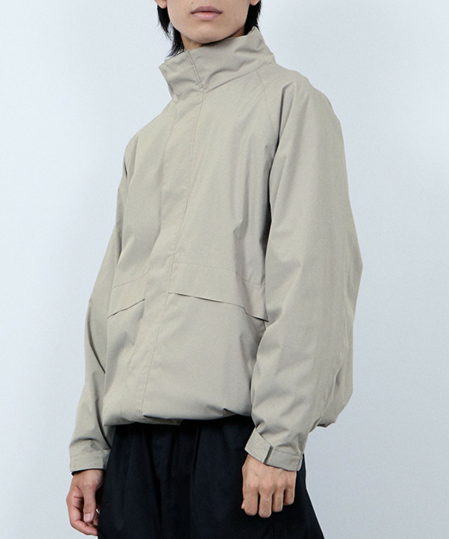 NAVY シャットアウター SOLOTEX(R)使用 裏メッシュスタンドジャケット メンズ