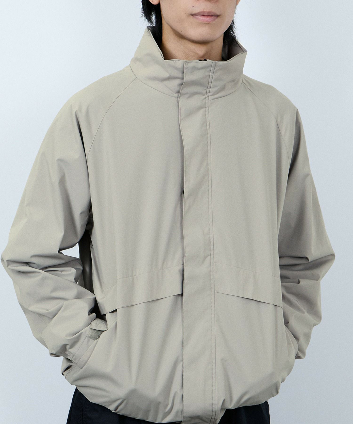 NAVY シャットアウター SOLOTEX(R)使用 裏メッシュスタンドジャケット メンズ