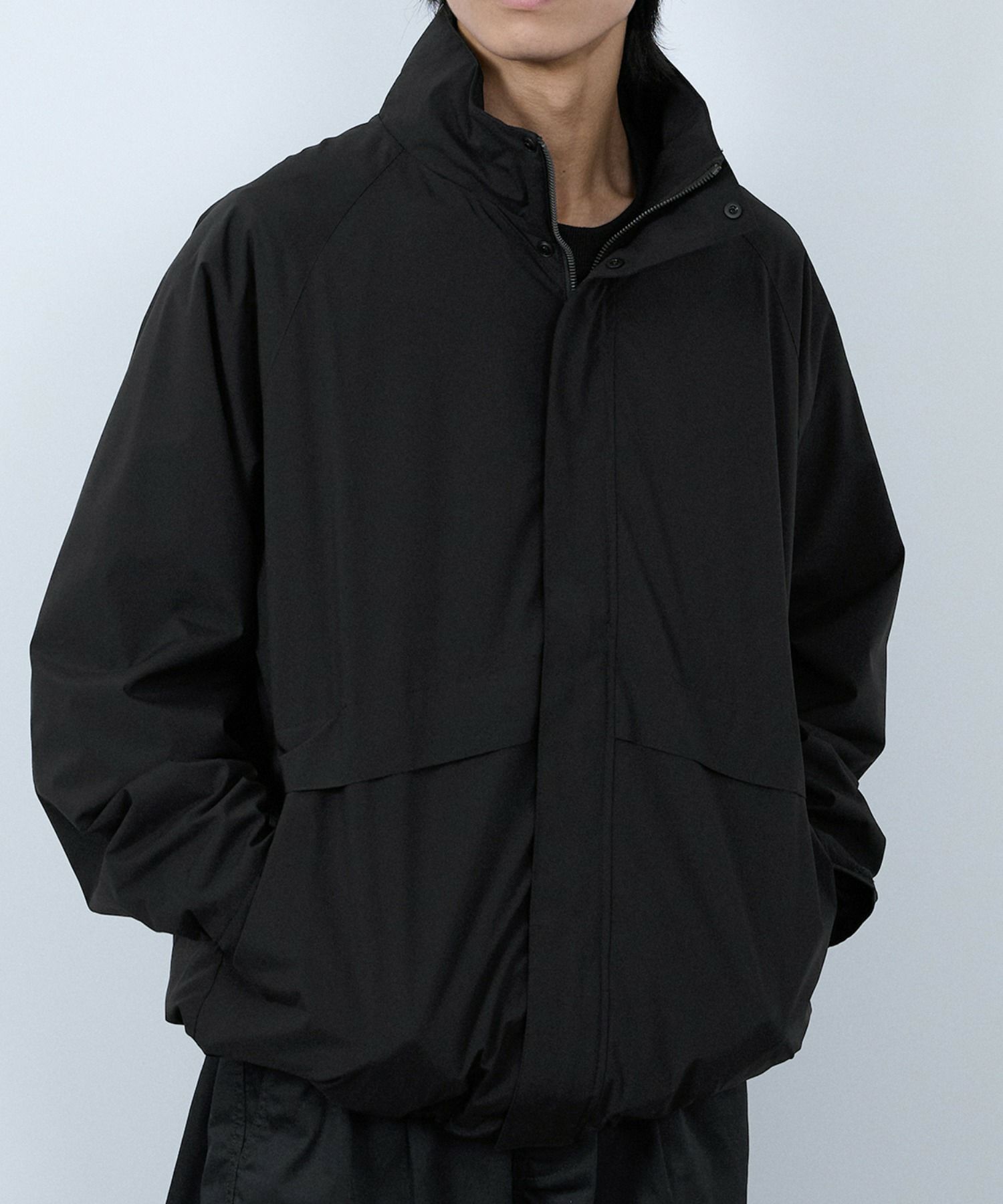 NAVY シャットアウター SOLOTEX(R)使用 裏メッシュスタンドジャケット メンズ