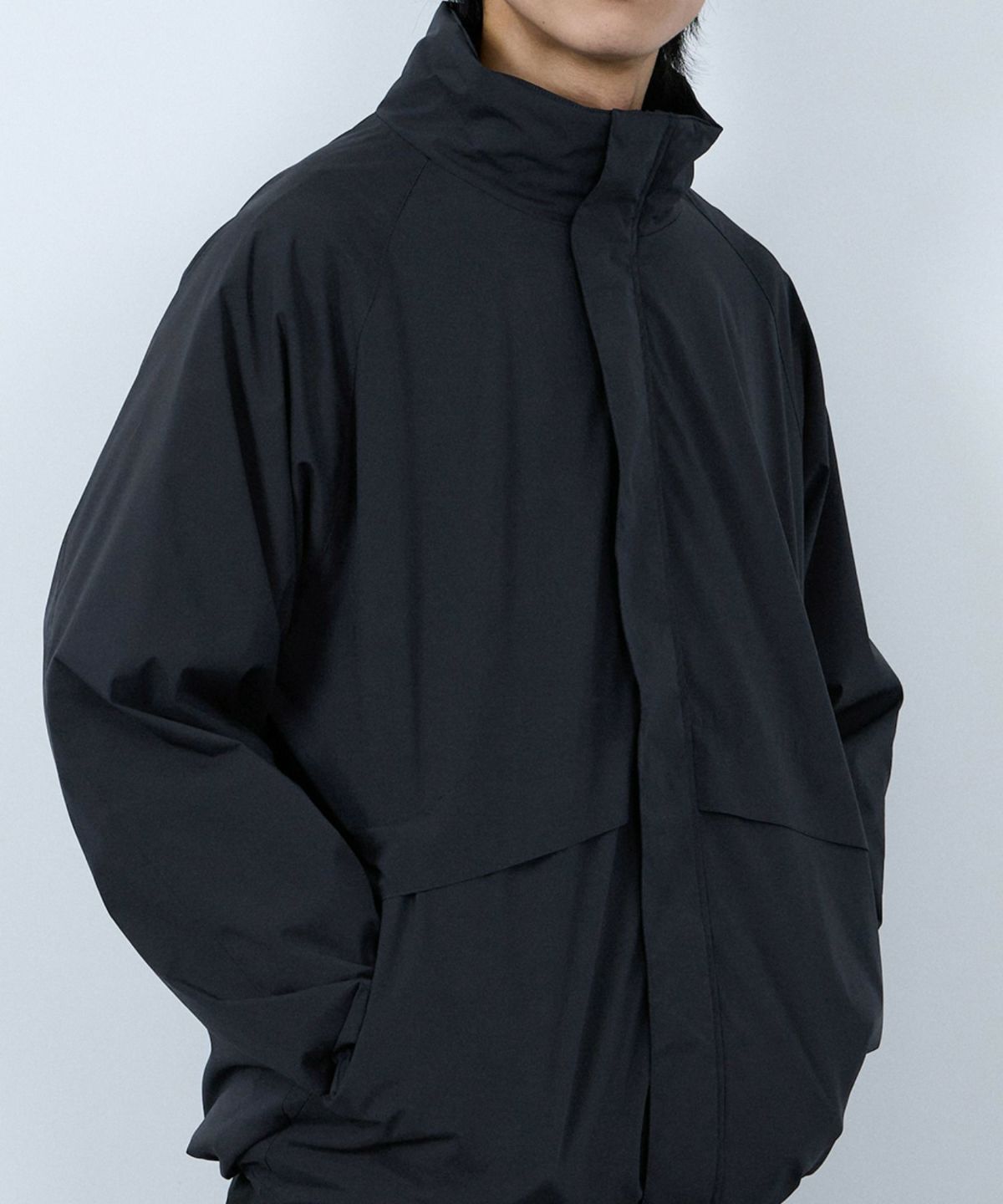 NAVY シャットアウター SOLOTEX(R)使用 裏メッシュスタンドジャケット メンズ