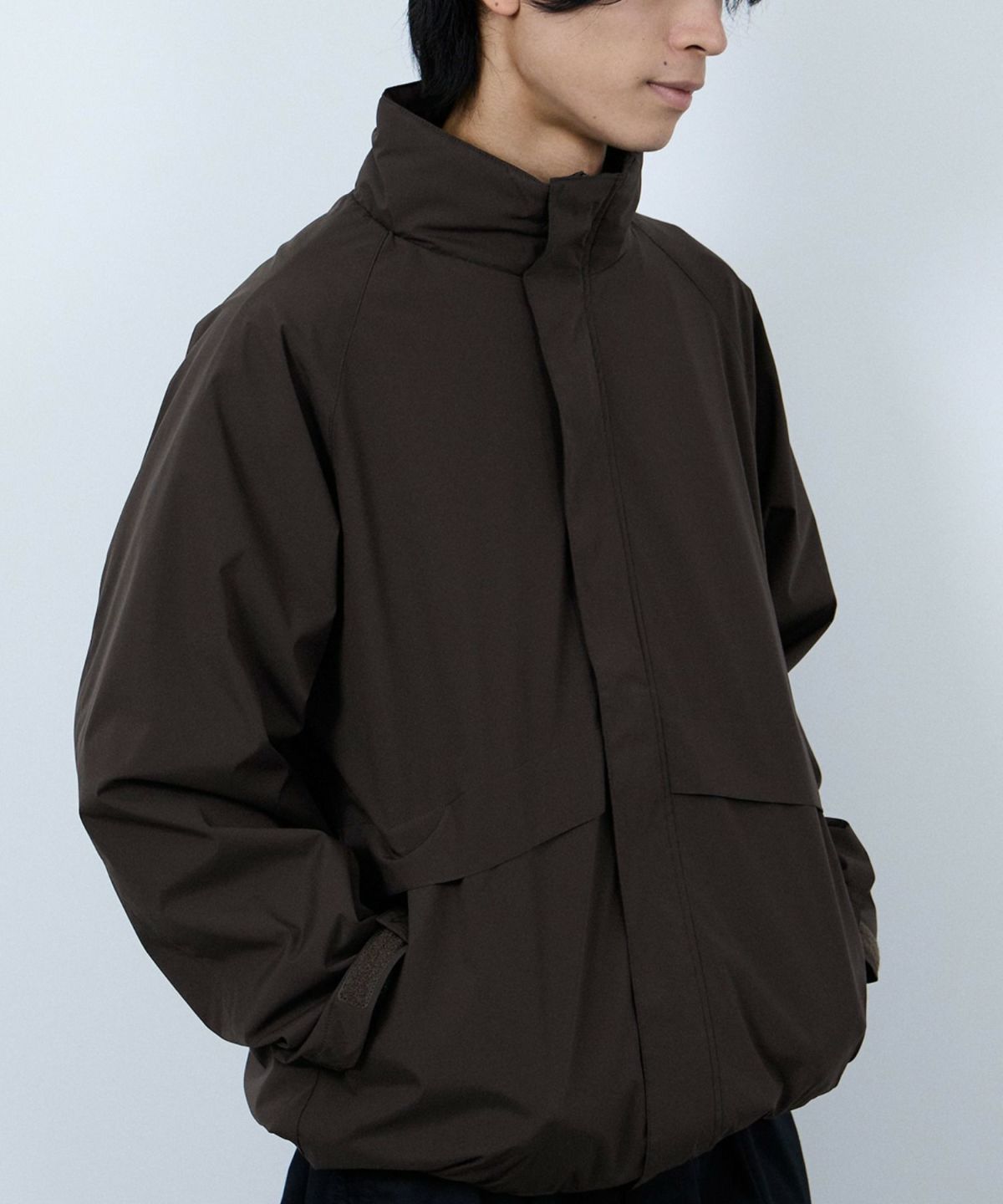 NAVY シャットアウター SOLOTEX(R)使用 裏メッシュスタンドジャケット メンズ