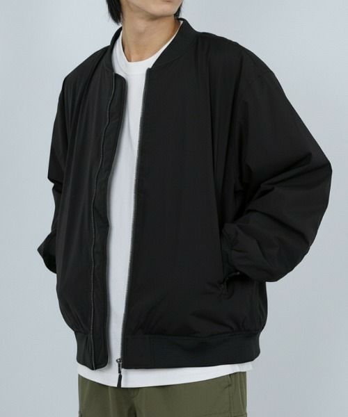 NAVY シャットアウター SOLOTEX(R)使用 裏シャギーリブジャケット メンズ商品サムネイル-1