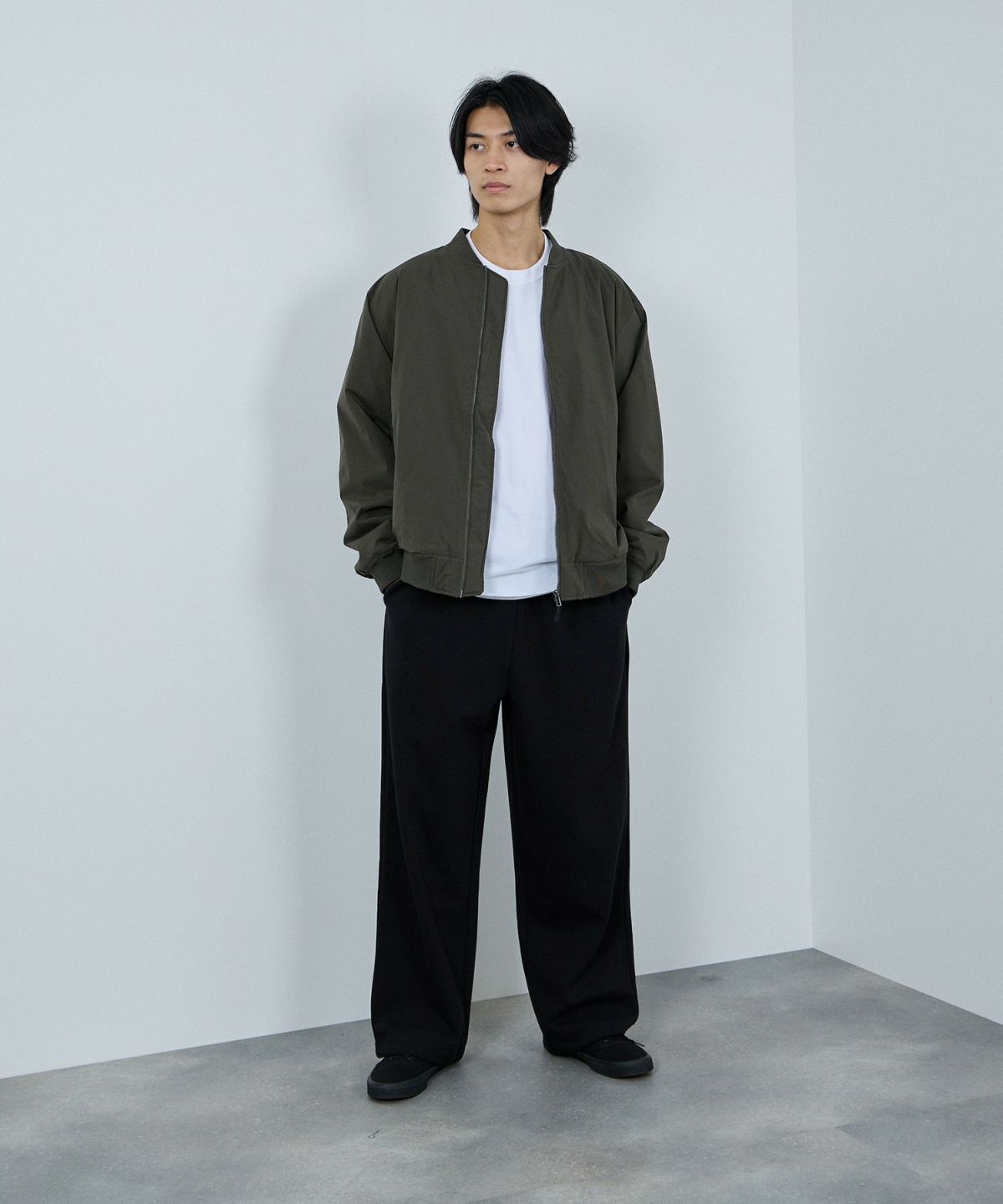 NAVY シャットアウター SOLOTEX(R)使用 裏シャギーリブジャケット メンズ