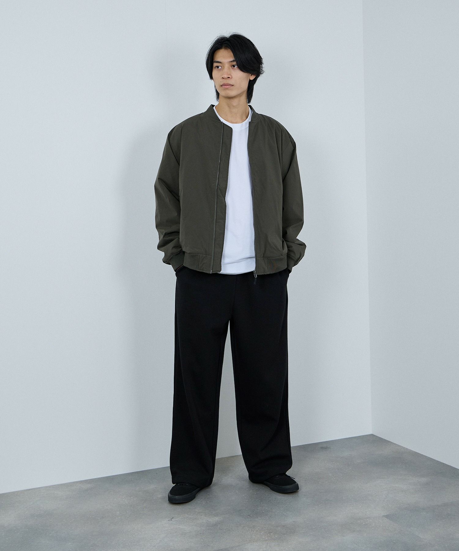 NAVY シャットアウター SOLOTEX(R)使用 裏シャギーリブジャケット メンズ