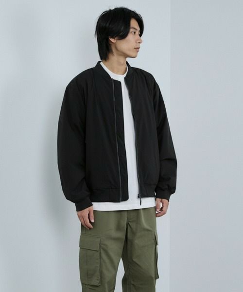 NAVY シャットアウター SOLOTEX(R)使用 裏シャギーリブジャケット メンズ商品サムネイル-5