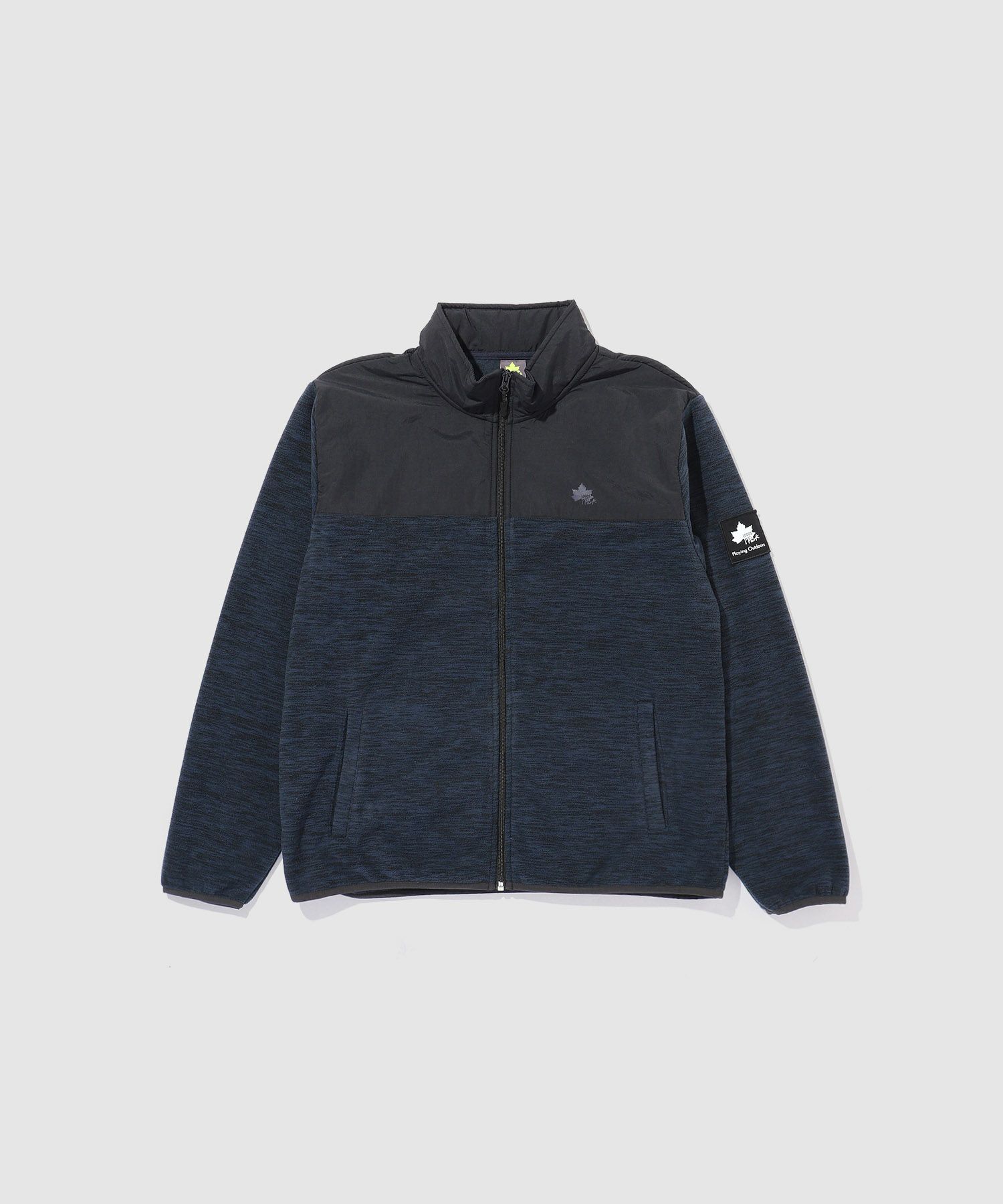 [期間限定価格]【WEB限定】LOGOS PARK  胸切り替えスタンドネックフリースフルジップ メンズ商品画像-3