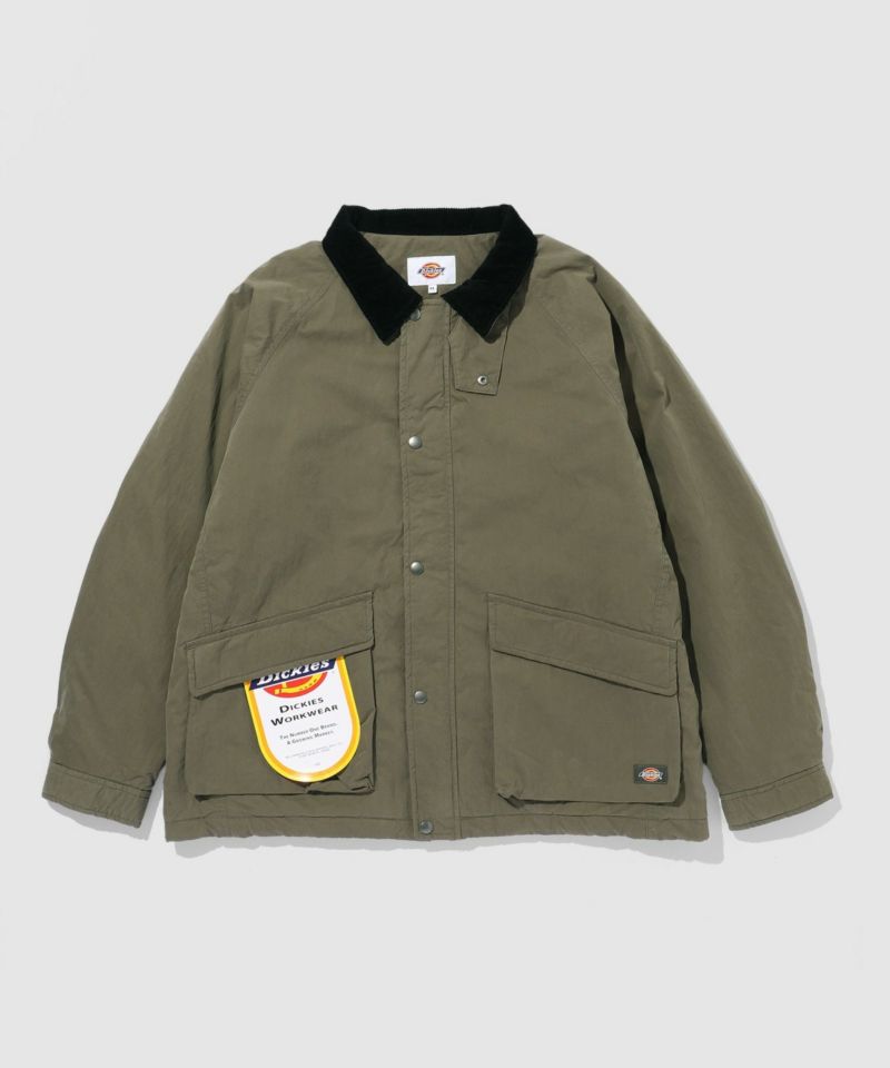 Dickies 襟コーデュロイ切り替え 薄中綿 ワークジャケット商品画像-8