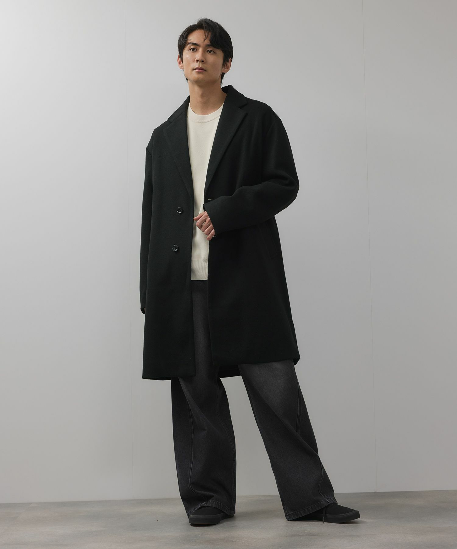 MOSSIMO フェイクメルトンコート メンズ