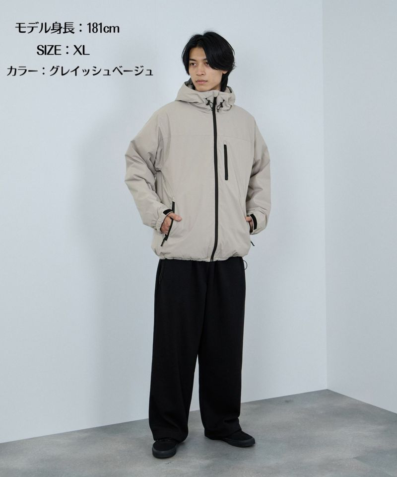 [値下げ]NAVY シャットアウター SOLOTEX(R)使用 裏シャギーフードジャケット メンズ商品画像-5