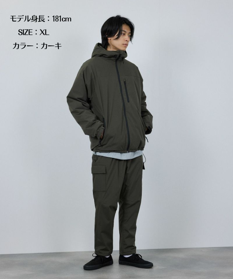 NAVY シャットアウター SOLOTEX(R)使用 裏シャギーフードジャケット メンズ商品画像-6