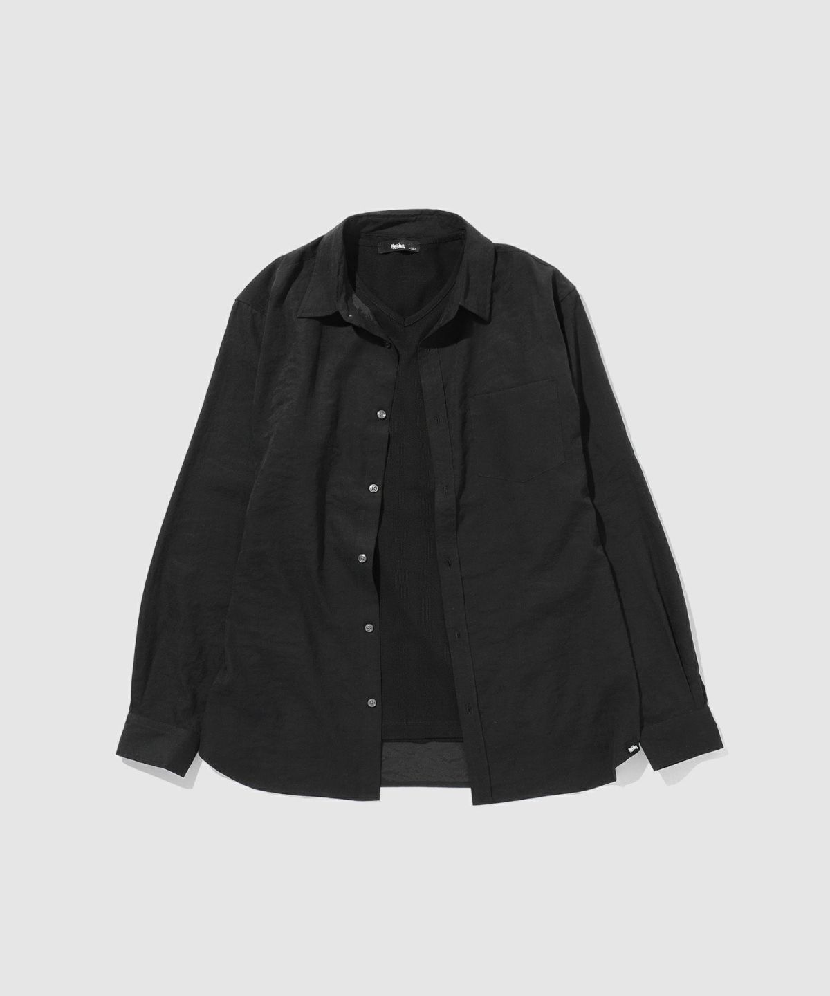 MOSSIMO TNピーチ素材シャツ×テレコTシャツアンサンブル メンズ