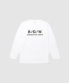  T-GRAPHICS ロゴデザイン長袖Tシャツ メンズ