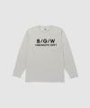  T-GRAPHICS ロゴデザイン長袖Tシャツ メンズ