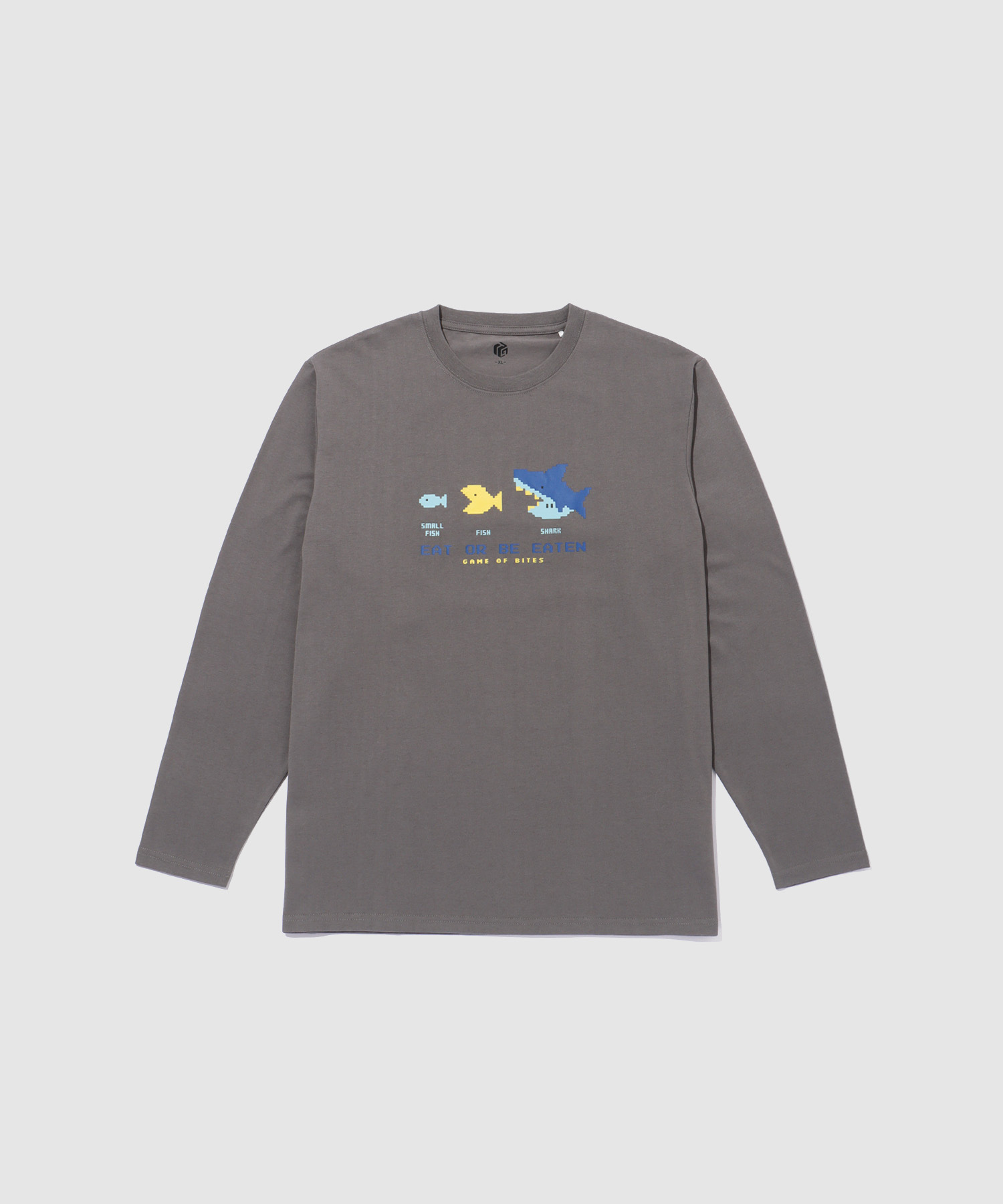 T-GRAPHICS ゲームデザイン長袖Tシャツ メンズ