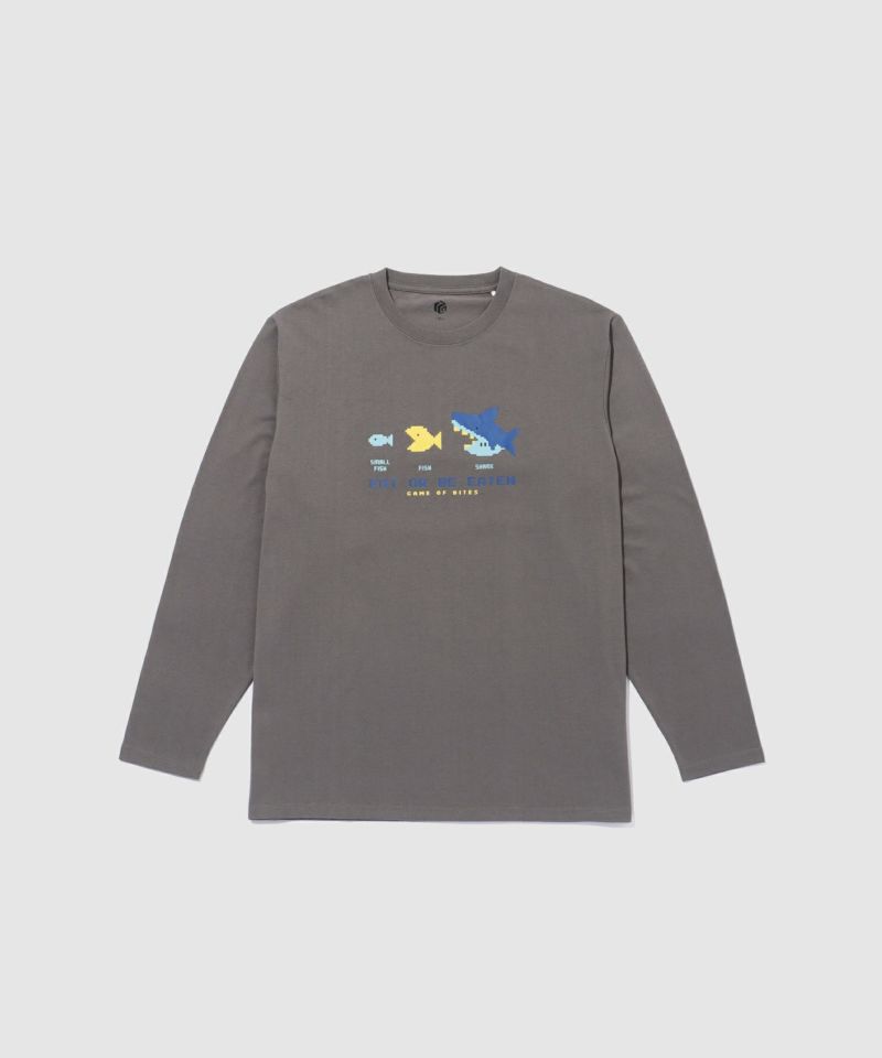 T-GRAPHICS  ゲームデザイン長袖Tシャツ メンズ商品画像-5