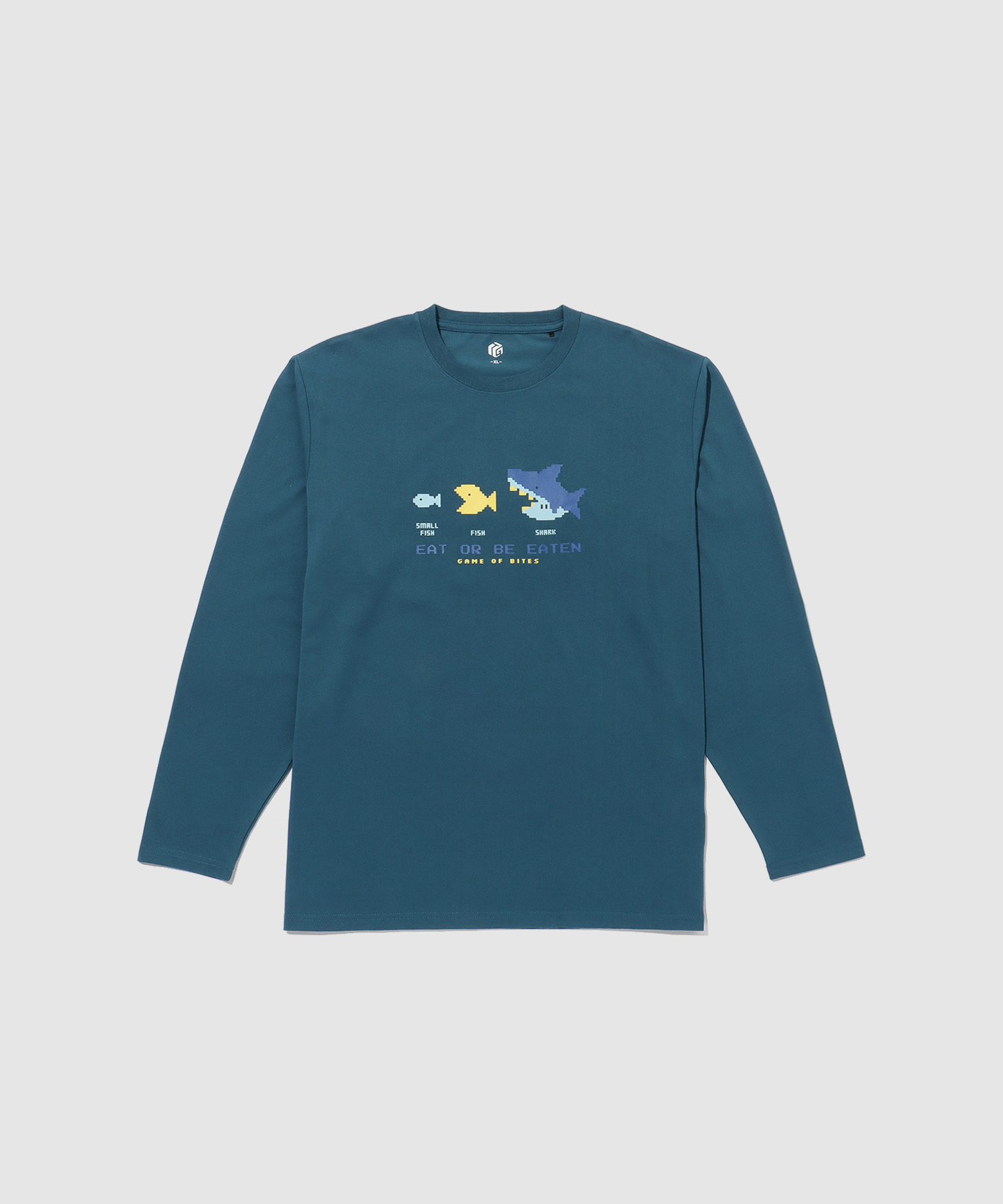 T-GRAPHICS ゲームデザイン長袖Tシャツ メンズ