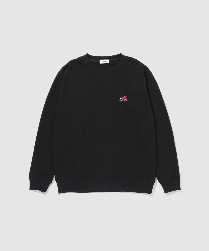 CONVERSE  裏毛ワンポイント刺繍スウェット メンズ商品画像-3