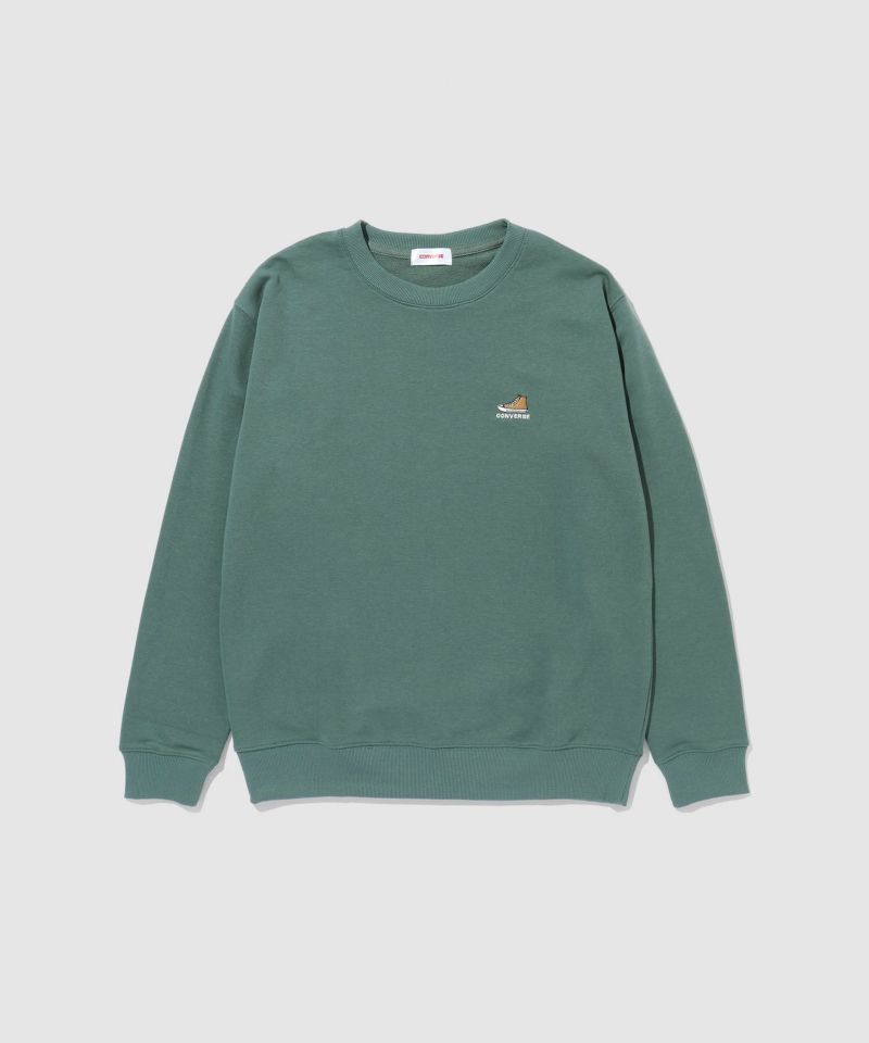 CONVERSE  裏毛ワンポイント刺繍スウェット メンズ商品画像-4