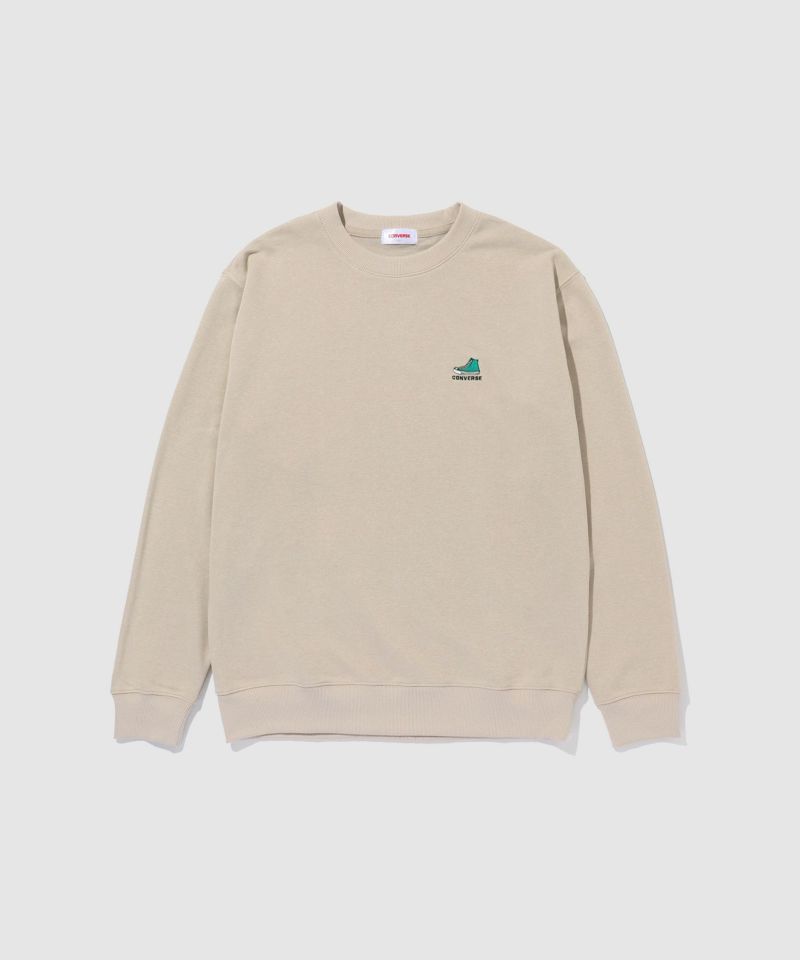 CONVERSE  裏毛ワンポイント刺繍スウェット メンズ商品画像-5