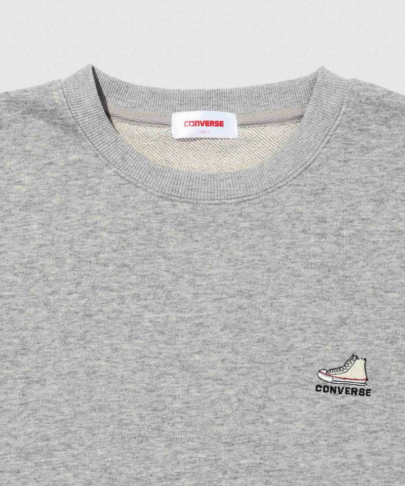 CONVERSE  裏毛ワンポイント刺繍スウェット メンズ商品画像-7