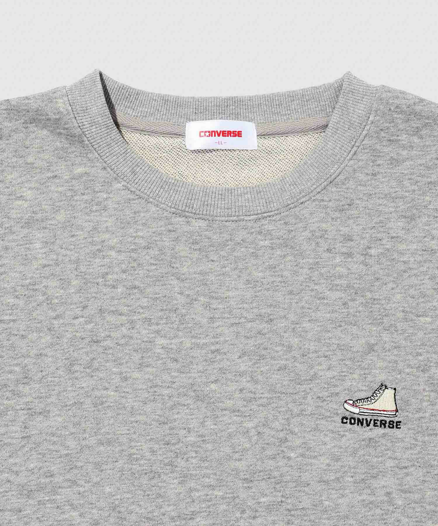 CONVERSE  裏毛ワンポイント刺繍スウェット メンズ商品画像-7