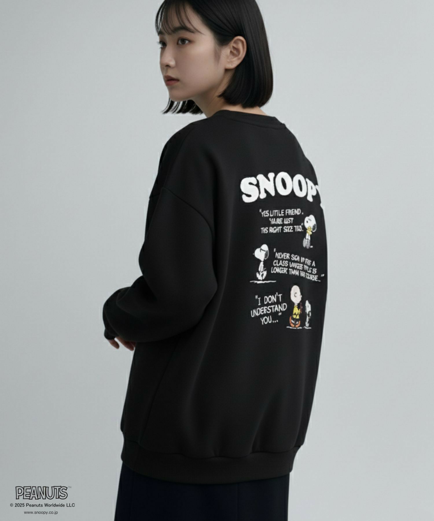 PEANUTS SNOOPY 刺繍トレーナー メンズ商品サムネイル-2