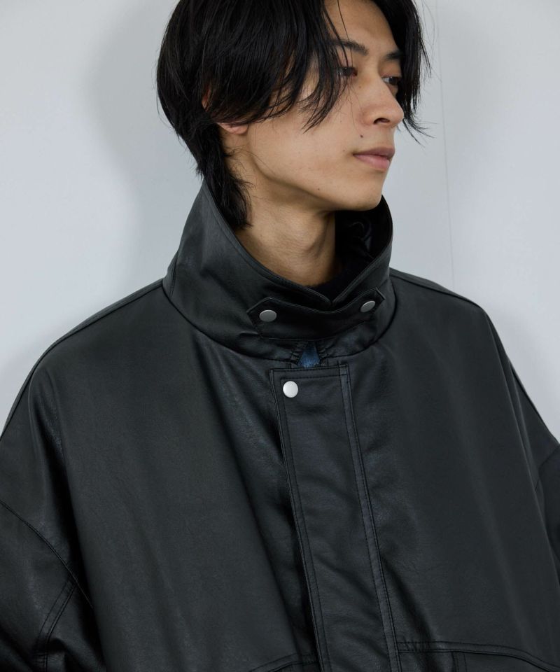 nAvy レザー調ブルゾン レディース商品画像-13