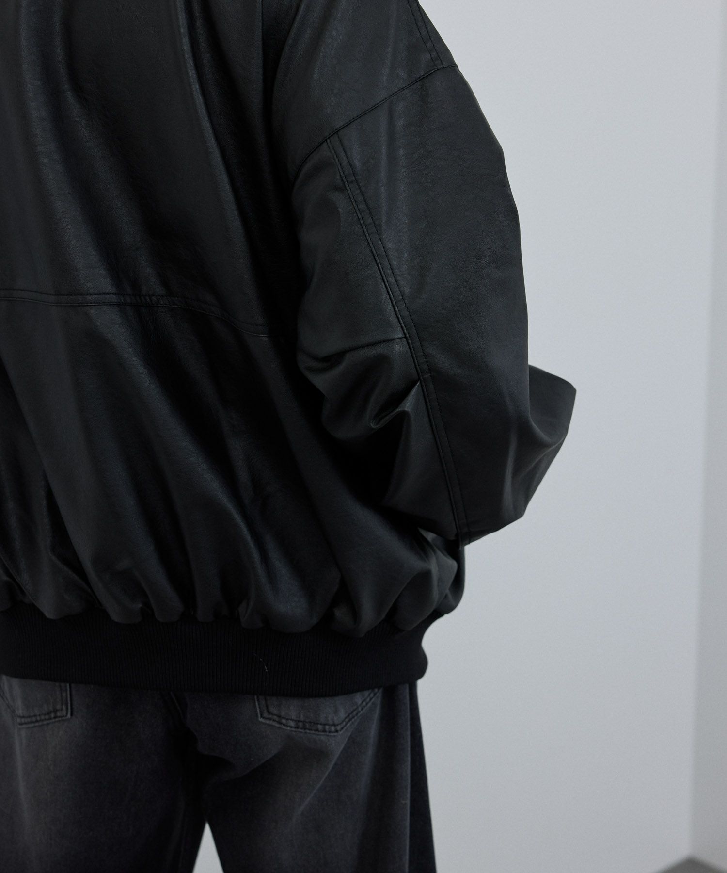 [値下げ]nAvy  レザー調ブルゾン レディース商品画像-16