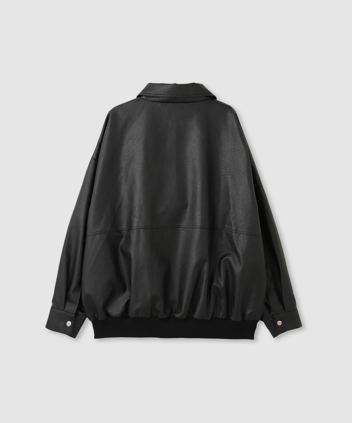 [値下げ]nAvy  レザー調ブルゾン レディース商品画像-19