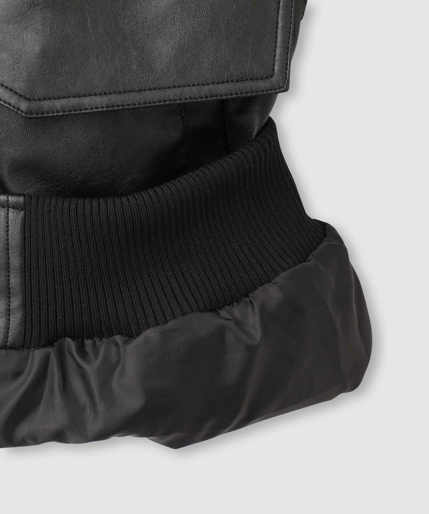 nAvy レザー調ブルゾン レディース商品画像-23