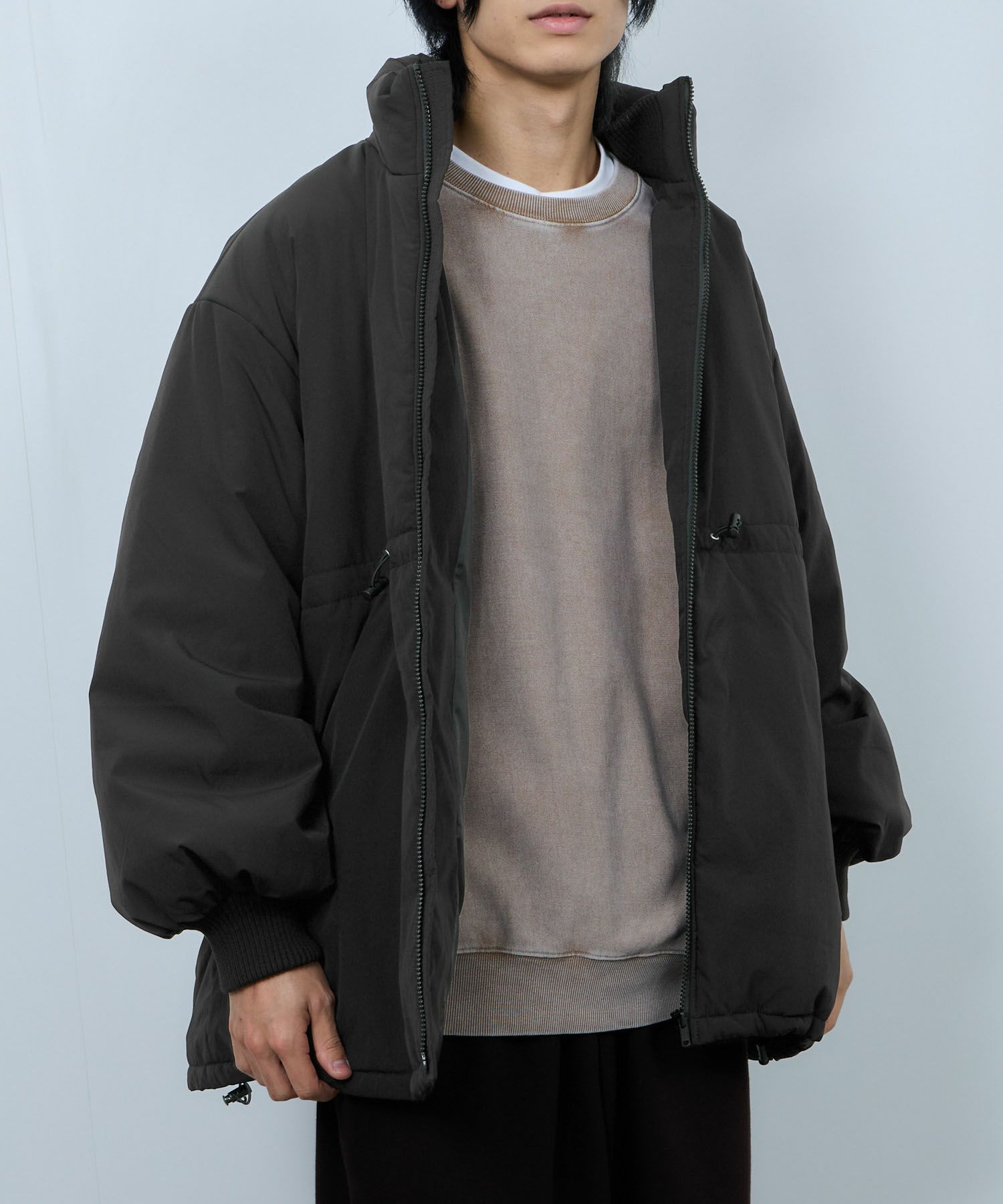 [値下げ]NAVY 中綿スタンドコート レディース商品画像-3