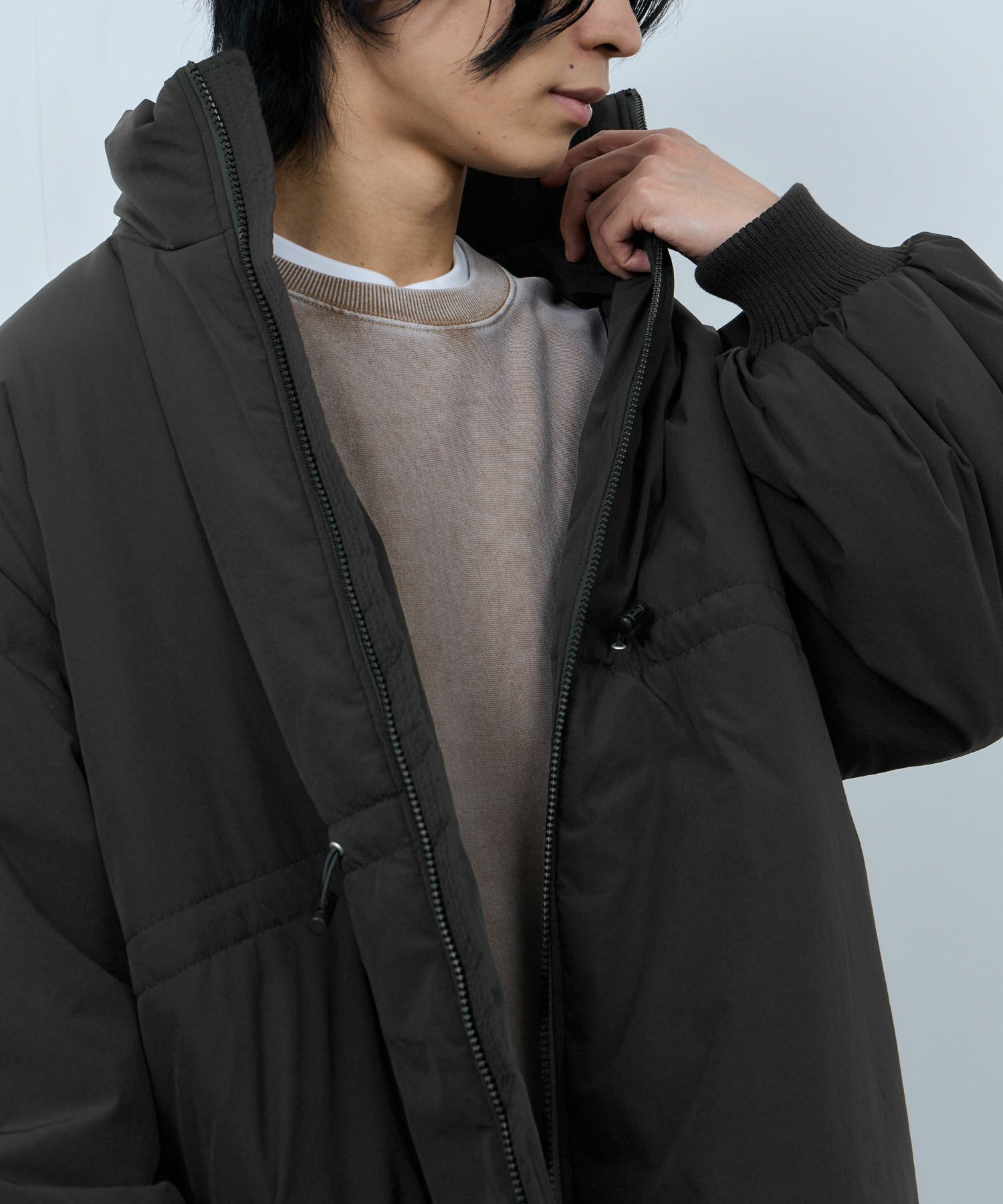 [値下げ]NAVY 中綿スタンドコート レディース商品画像-9