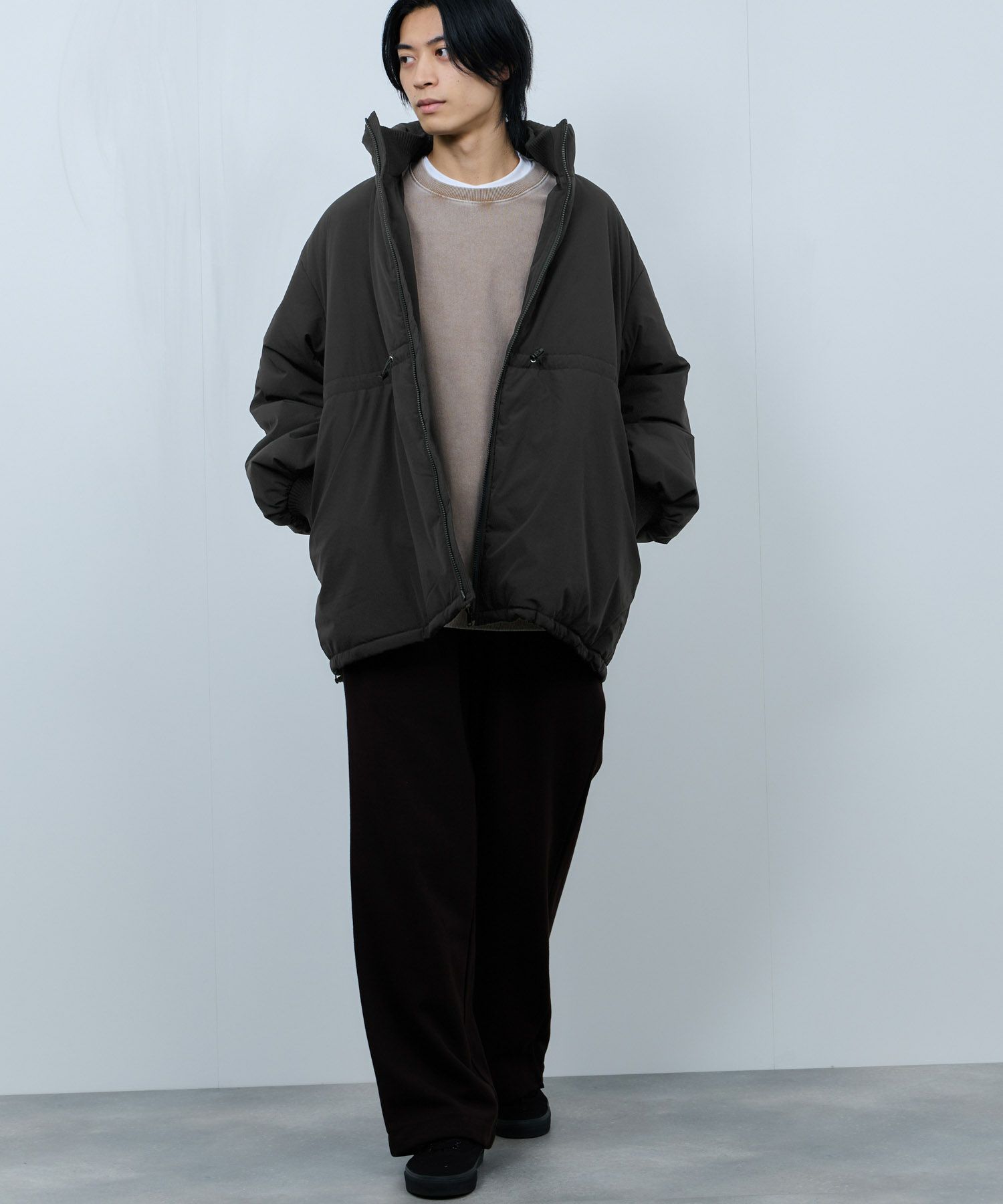 nAvy 中綿スタンドコート レディース