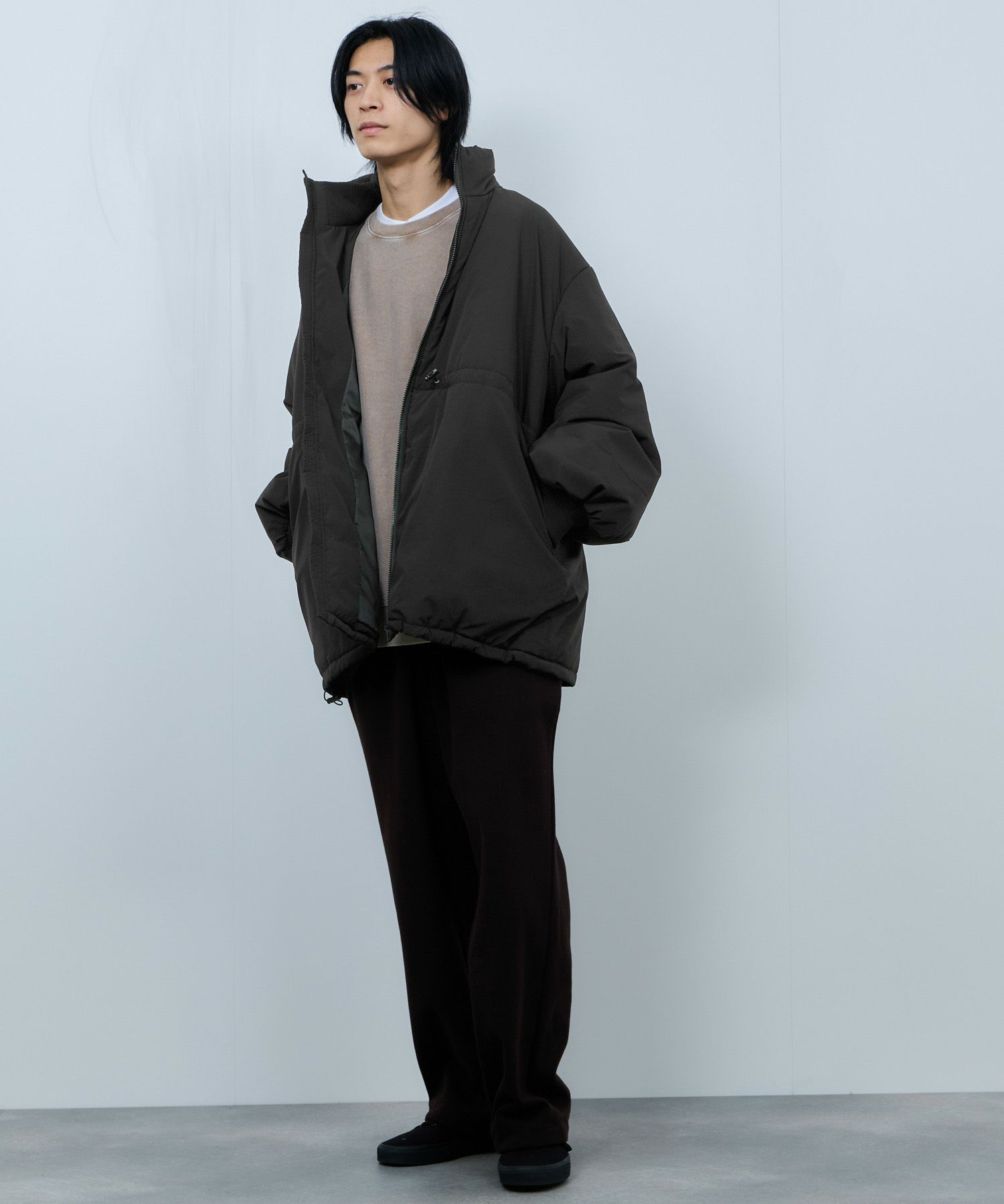 nAvy 中綿スタンドコート レディース