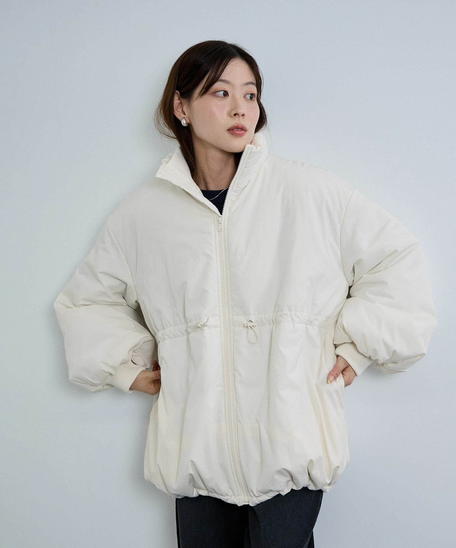 NAVY 中綿スタンドコート レディース商品サムネイル-15