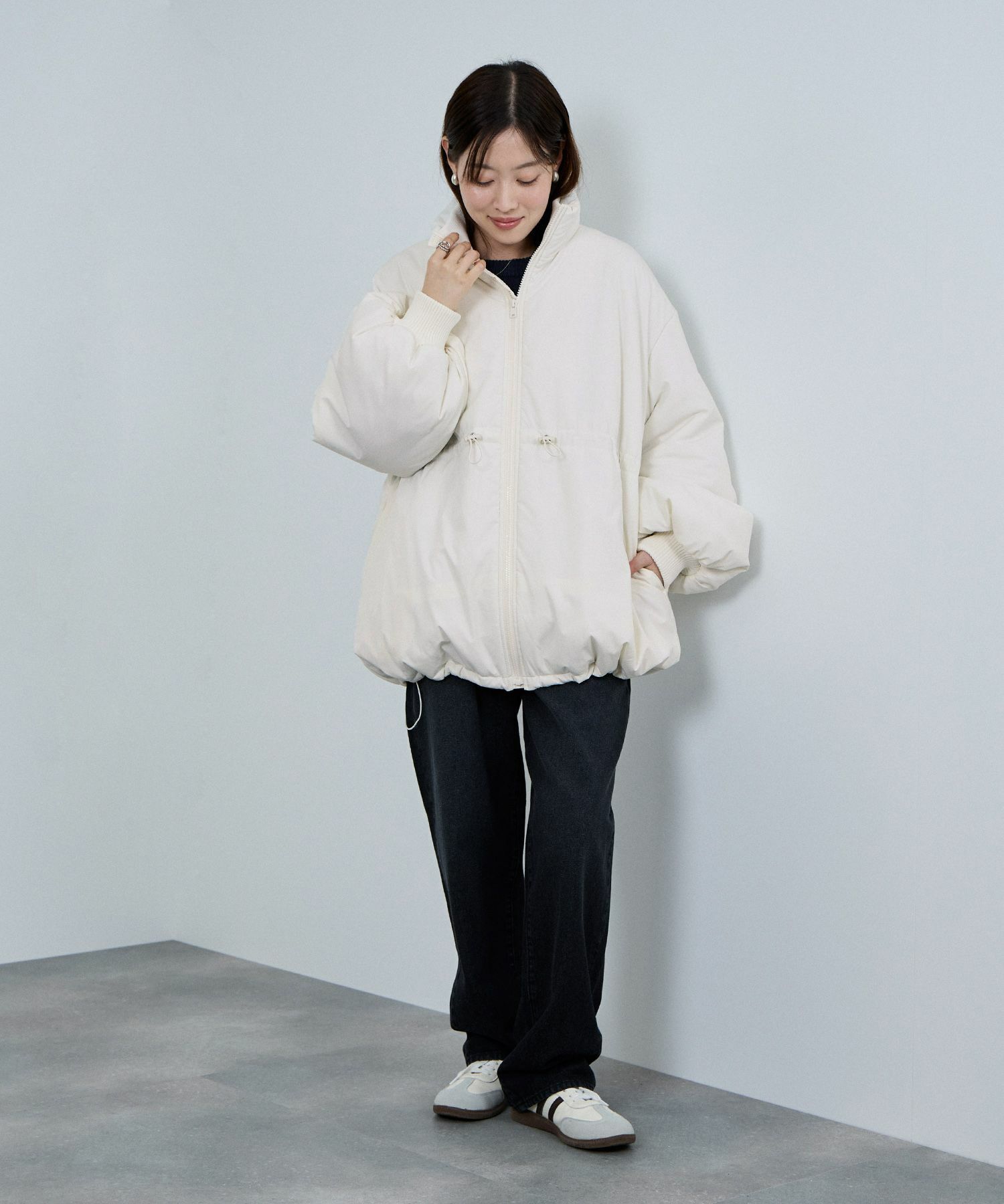 NAVY 中綿スタンドコート レディース商品画像-24