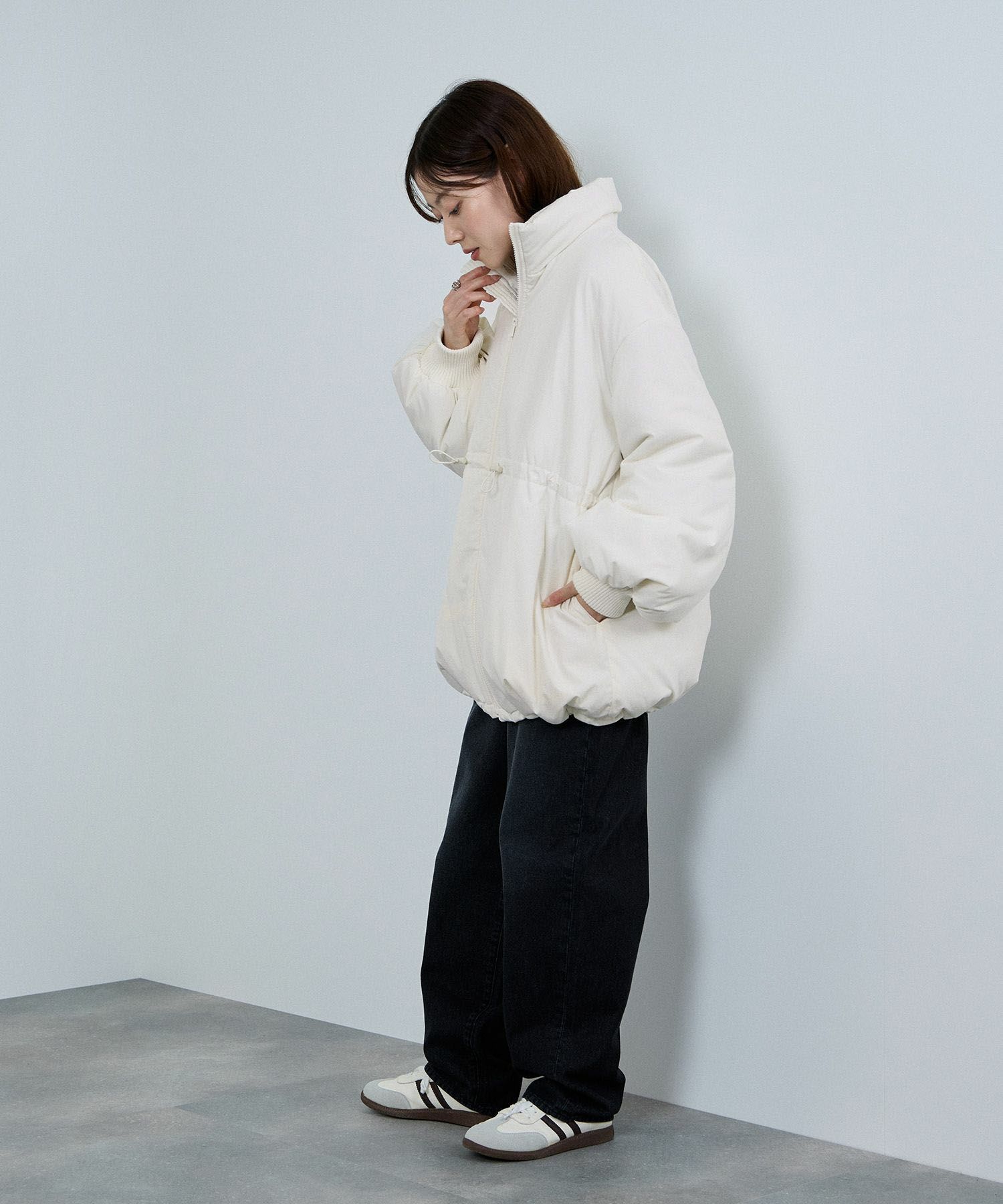 [最終さらに50%OFF]NAVY 中綿スタンドコート レディース商品画像-25