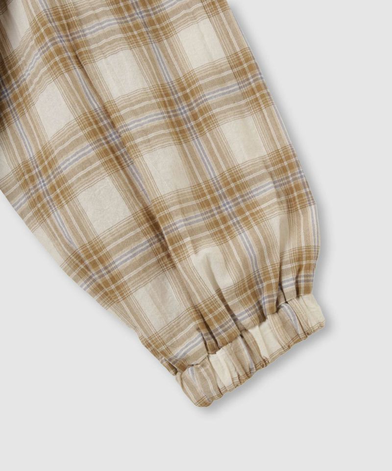 Idnes  ドロストチェックシャツ レディース商品画像-5