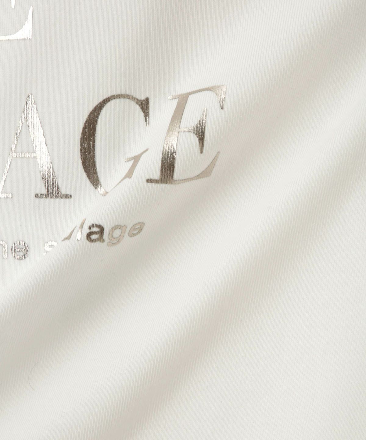 Idnes 箔ロゴプリントロングスリーブTシャツ レディース メール便 対応商品