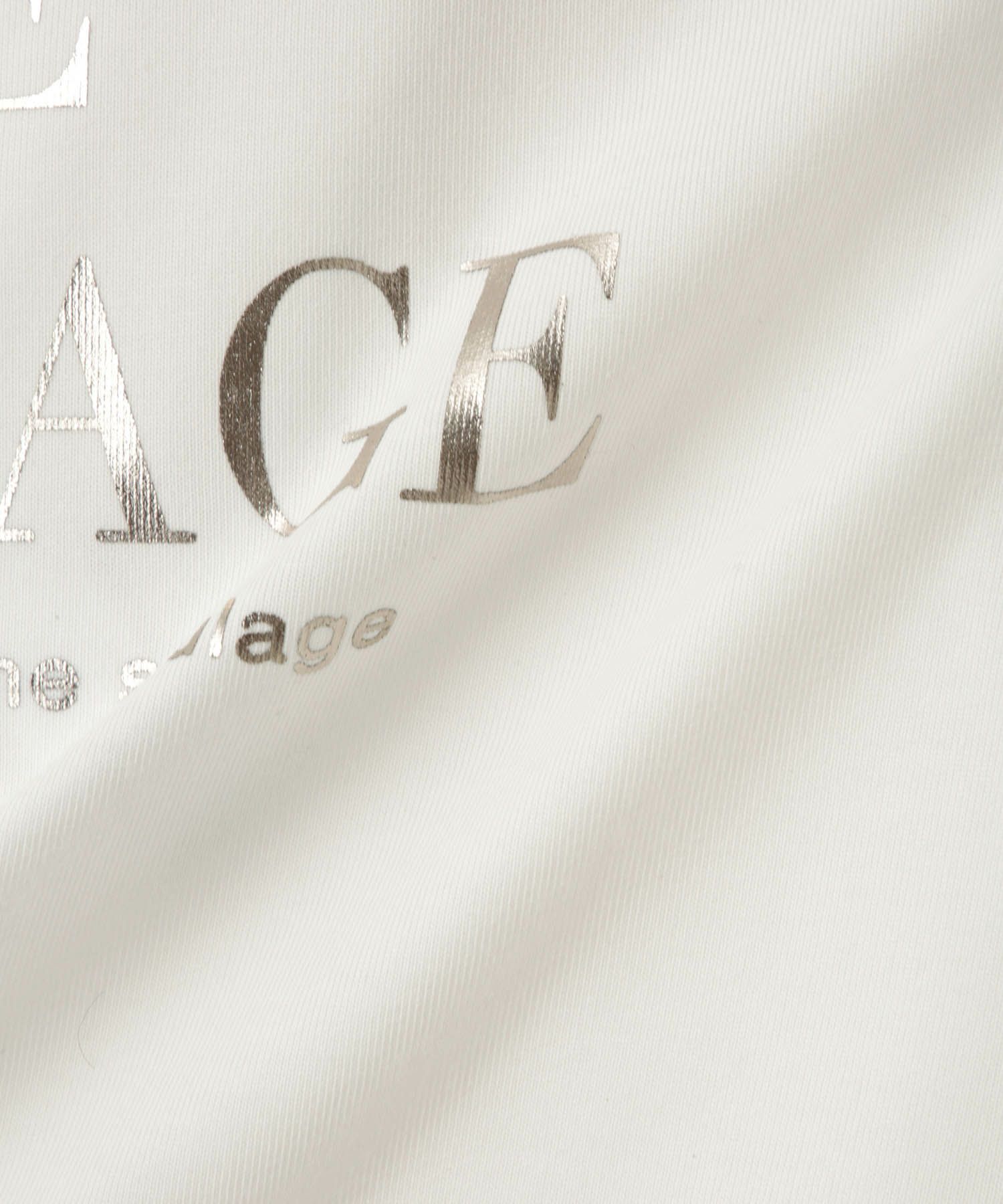 Idnes 箔ロゴプリントロングスリーブTシャツ レディース メール便 対応商品