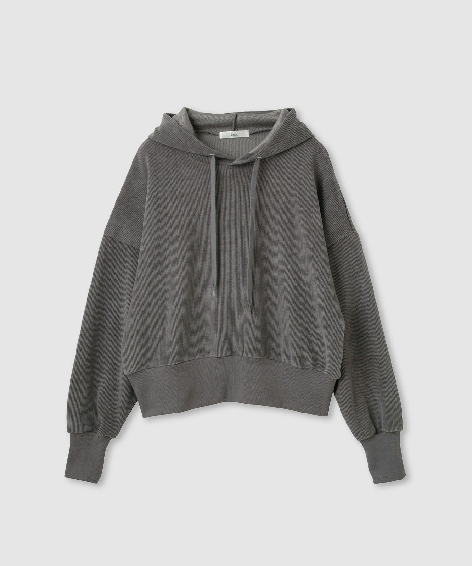 [値下げ]Idnes ベロアサーマルパーカー レディース商品画像-1